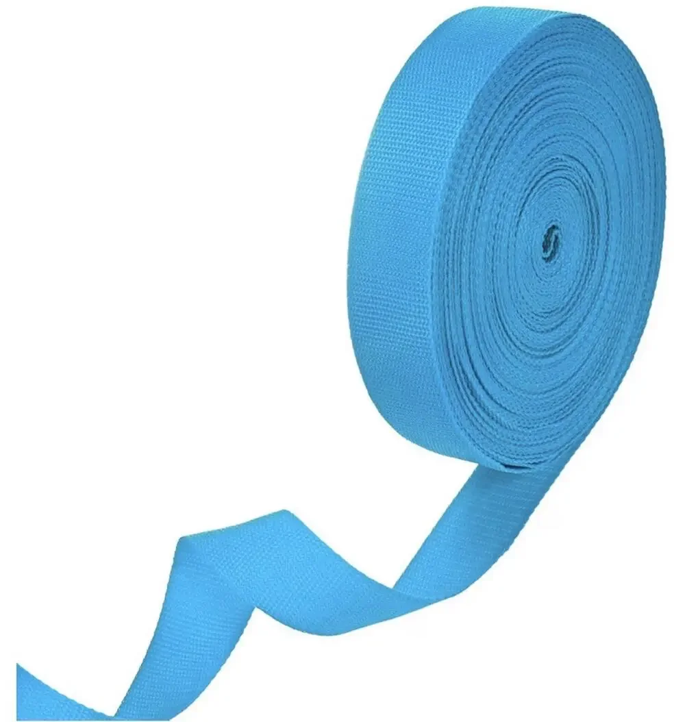 METERXITY Polypropylene Webbing, 25 Yards 1.5 Inch Durable Poly Strapping Blue